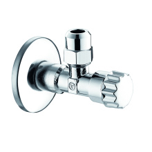 Taizhou Chrome inodoro válvula de ángulo de latón bidireccional buena calidad para la válvula de ángulo de lavadora de baño